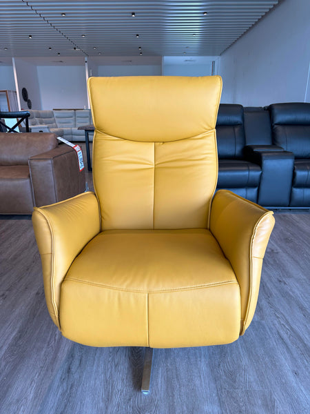 Mondo Swivel Recliner Chair in 100% Leather